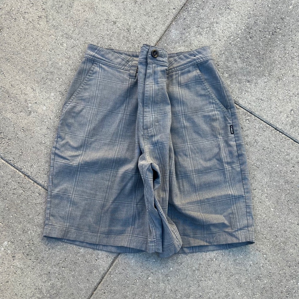 ONeill Mens Grey Plaid Hybrid Walk Shorts Standard Fit Size 40